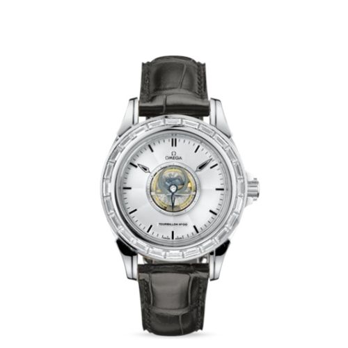 Omega De Ville Tourbillon White Gold / Baguette
